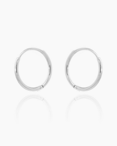 Jessica Silver Hoops