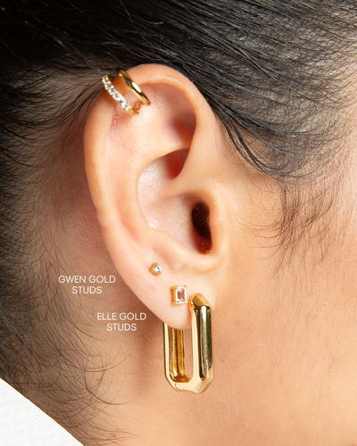 Gwen Gold Studs