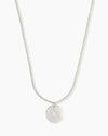 Initial Coin Silver Necklace