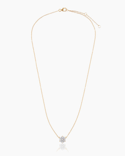 Solitaire Gold Necklace