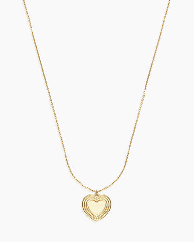 Heartstring Gold Locket Necklace