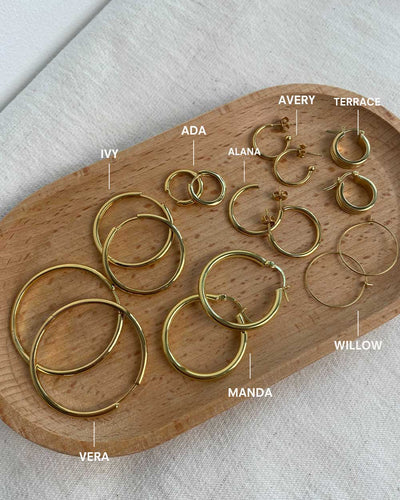 Ivy Gold Hoops
