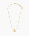 Engravable Gold Coin Necklace