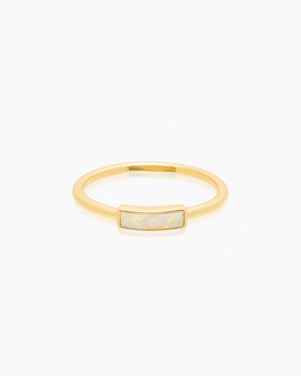 Aura Opal Gold Ring