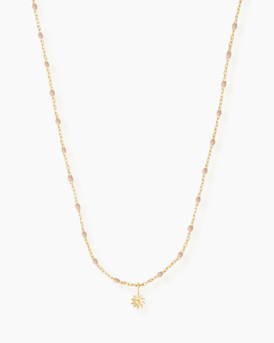 Dahlia Enamel Gold Necklace